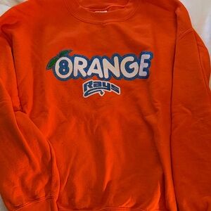 Stingrays Orange Bright Orange Graphic Crewneck Sweatshirt